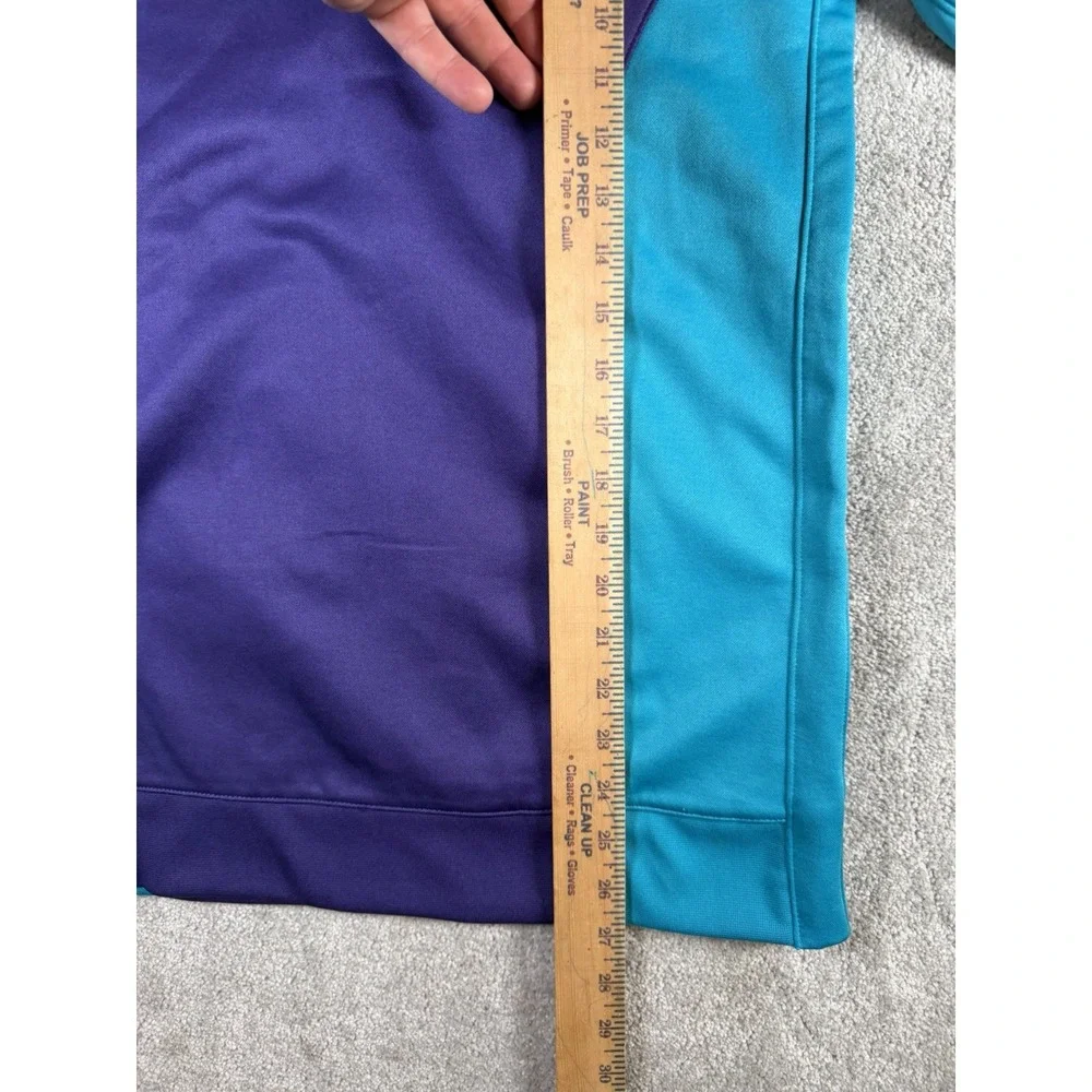 Charlotte Hornets Jordan Full Zip Basketball Jacket Hooded Purple Teal Youth XL